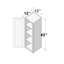 Armoire murale de cuisine standard l 12 po x P 12 po x H 42 po prête à assembler Casainc-125386903-125386905