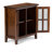 Artisan 30"W Solid Wood Transitional Low Storage Cabinet with Glass Doors and Adjustable Shelves-651304859