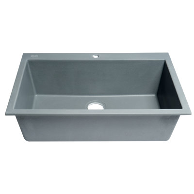 33'' L Single Bowl Granite Kitchen Sink
