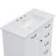 Meuble-lavabo de salle de bain avec lavabo, 2 tiroirs basculants, charnières de porte à fermeture en douceur-585039906