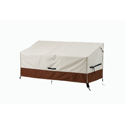 Housse pour causeuse d'extérieur 86 po x 30 po x 33 po, housse de banc pour canapé de salle à manger robuste et imperméable 2 places