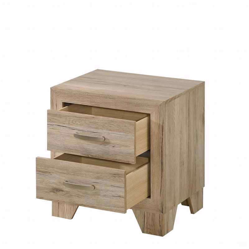 Table de chevet contemporaine à 2 tiroirs