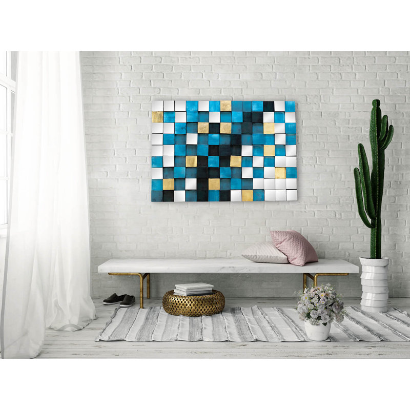 Shimmering Sea Print on Wood