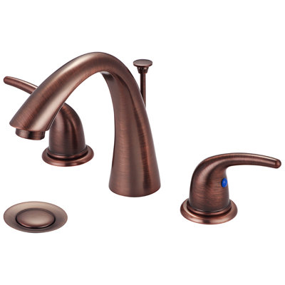 Widespread Bathroom Faucet with Drain Assembly