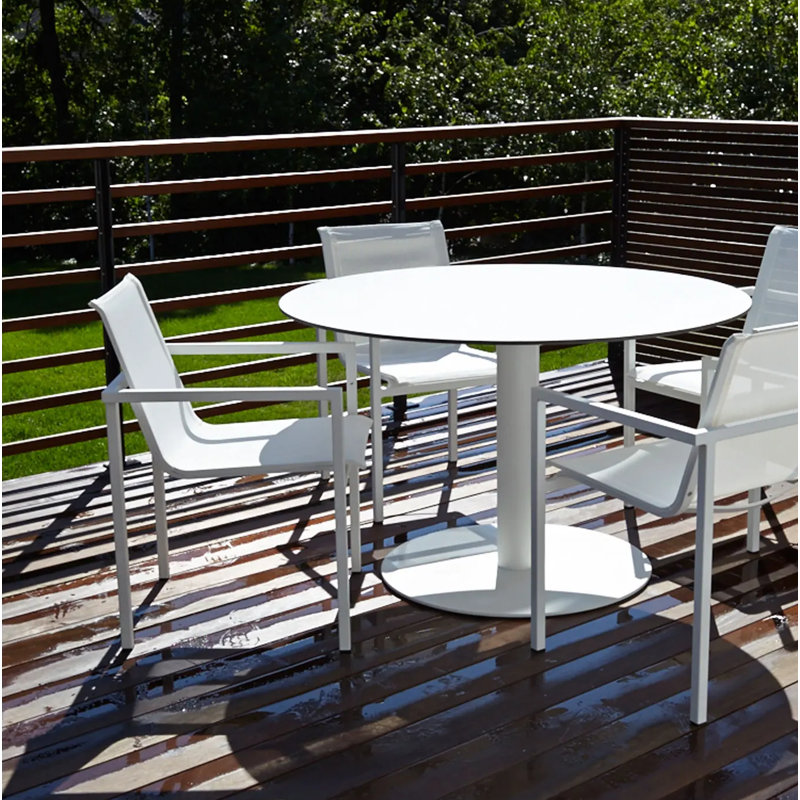 Skiff Outdoor Dining Armchair, White