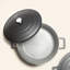 3pc Black Cast Aluminium Casserole Dish Set