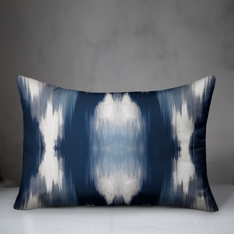 Outdoor Throw Pillow, Blue