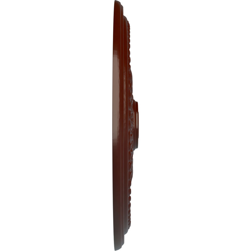 Médaillon de plafond Endurathane d'Athènes, diamètre extérieur de 26 1/4 po x P 3 1/4 po (convient aux auvents jusqu'à 3 5/8 po), fini peint craquelé peint à la main