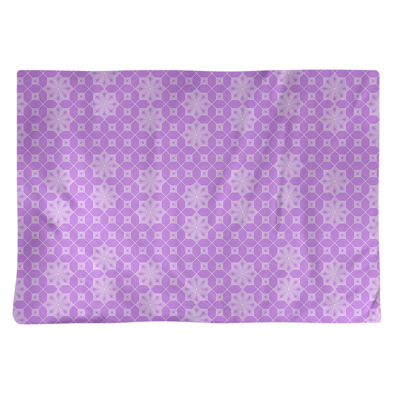 Napperon en coton 18 po Classic Lattice, Mauve