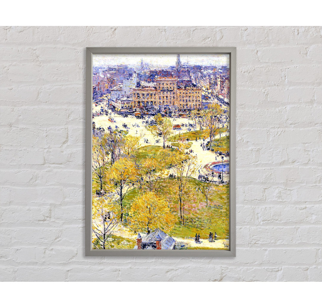 Hassam Union Square In Spring - Single Picture Frame Kunstdrucke auf Leinwand