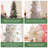 Set Of 9 32"H Christmas Elegant Snowflake Ribbon Bow Decor
