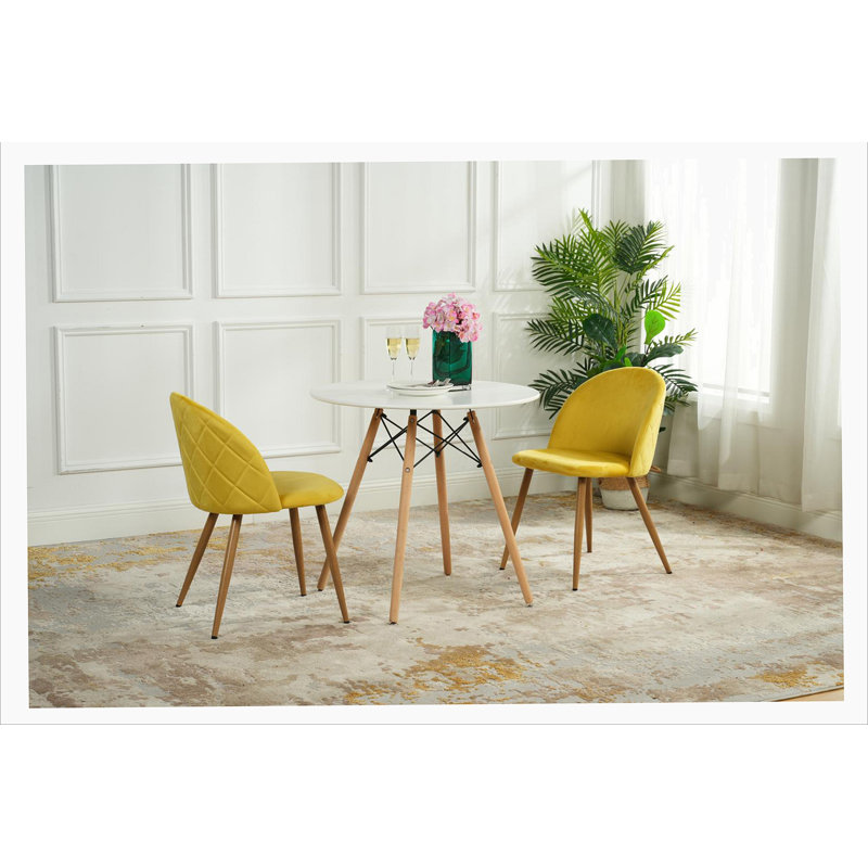 Benali Dining Table, 28.37" H x 31.52" L x 31.52" W, White