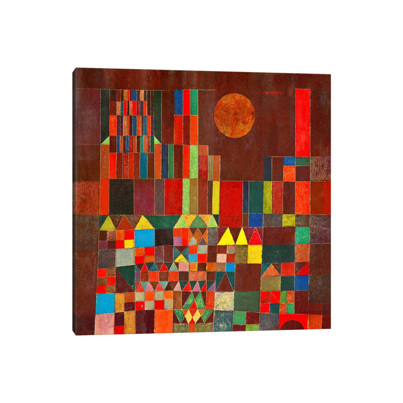 Burg Und Sonne, 1928 by Paul Klee - Wrapped Canvas Print, 93.98 cm H x 93.98 cm W x 3.175 cm D