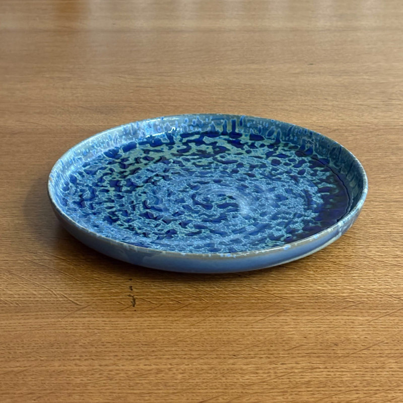 Hanami Stoneware Salad/Dessert Plate, Blue