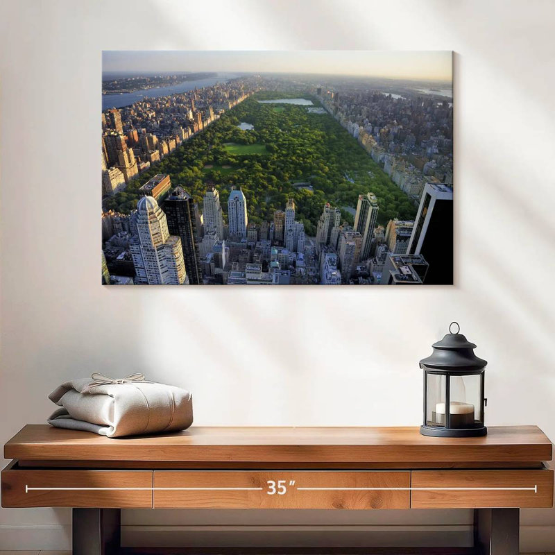 Central Park sur toile, H 16 po x l 24 po x P 1,25 po