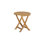 Perrie Outdoor Round Teak Side Table