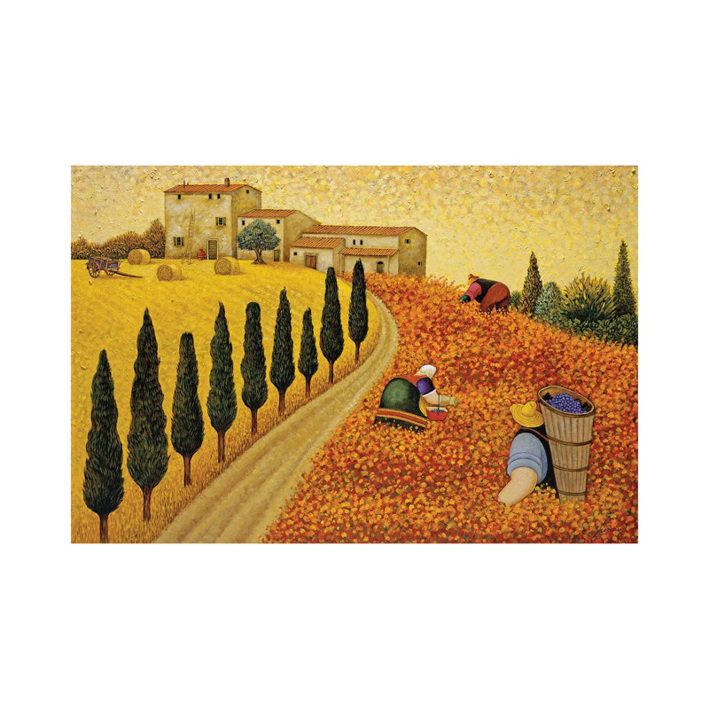 Village Landscape by Lowell Herrero - Wrapped Canvas Painting, 66.04 cm H x 45.72 cm W x 3.175 cm D