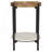 Cowper Natural And Black Round End Table