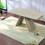 Table de salle à manger extensible en pierre frittée, base en acier au carbone moderne, idéale pour la maison et la cuisine