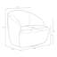 Fauteuil d'appoint pivotant contemporain en polyester Lukas-129950703