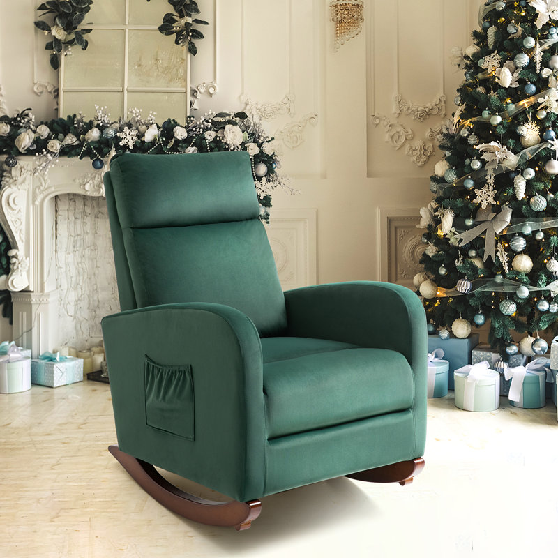 Chaise berçante Devin, Vert