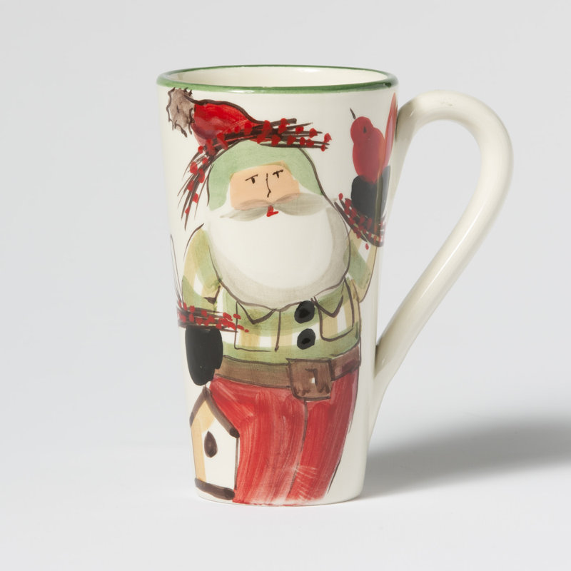 Old St. Nick Earthenware Latte Mug