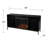 Rohoman 58'' W Black/Champagne Electric Fireplace with 4700 BTU