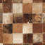 Barr Hand Woven Leather Brown/Light Brown Rug