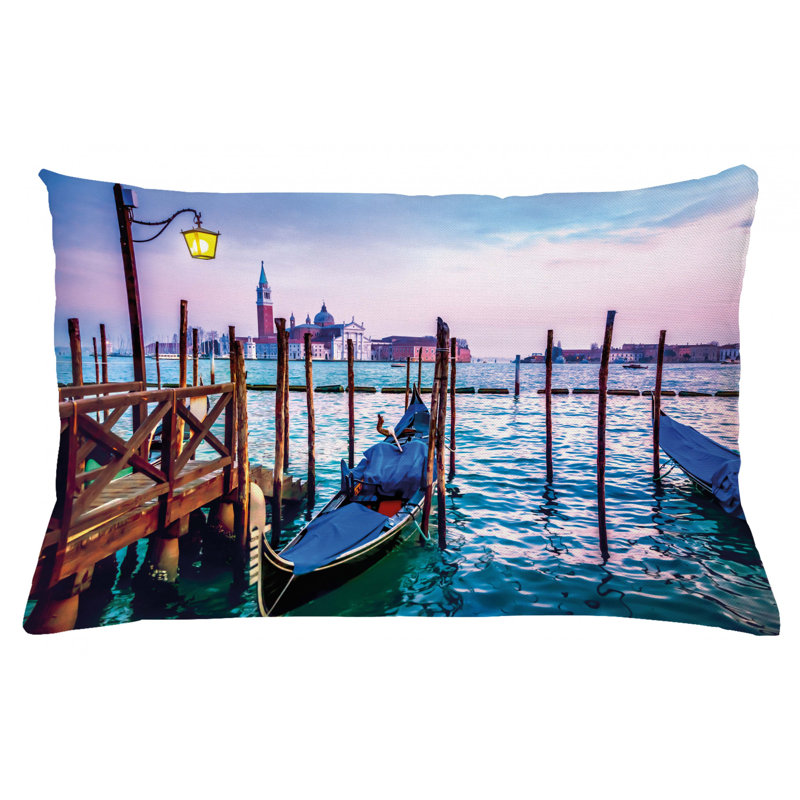 Housse de coussin lombaire intérieur/extérieur venice, 16 po x 26 po