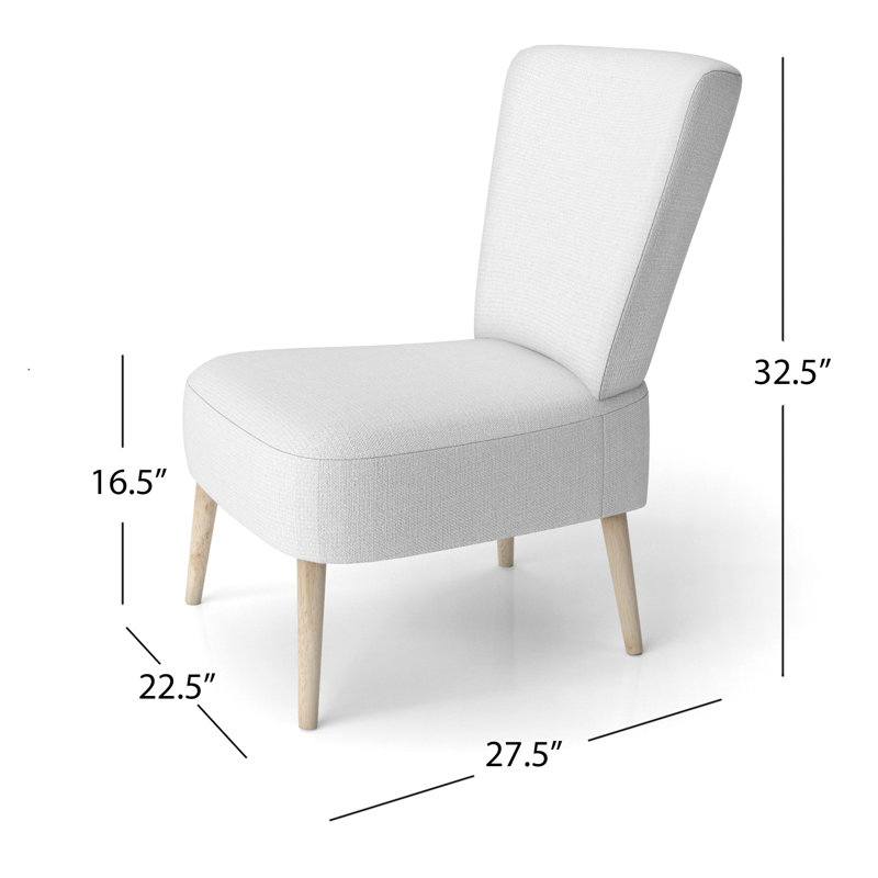 Upholstered Floral Side Chair - Modern floral Accent Chair, Abstract Pink Polyester Blend 5