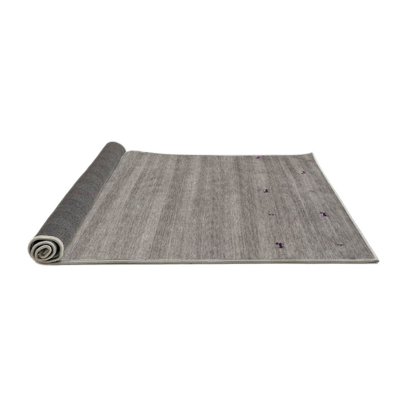 Tapis gris zone contemporaine, Rond 5 pi