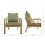 Chaise longue intérieure / extérieure en rotin polyéthylène (PE) toutes saisons, chaise de patio avec coussins et accoudoirs, parfaite pour la terrasse, le porche ou le jardin-119420574