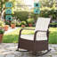 Fauteuil inclinable 33 po x 24,8 po x 37,5 po avec design réglable en multicolore, repose-pieds de patio réglable
