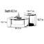Ensemble de tables basses en noyer italien