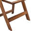 De 4 chaises pliantes - Bois massif avec tablette en noyer et coussin beige doux polyvalent pour différentes occasions domestiques