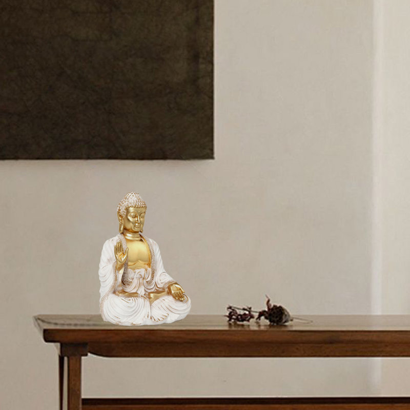 Statue de Bouddha pour la décoration intérieure, petites statues de Bouddha dorées pour le décor zen
