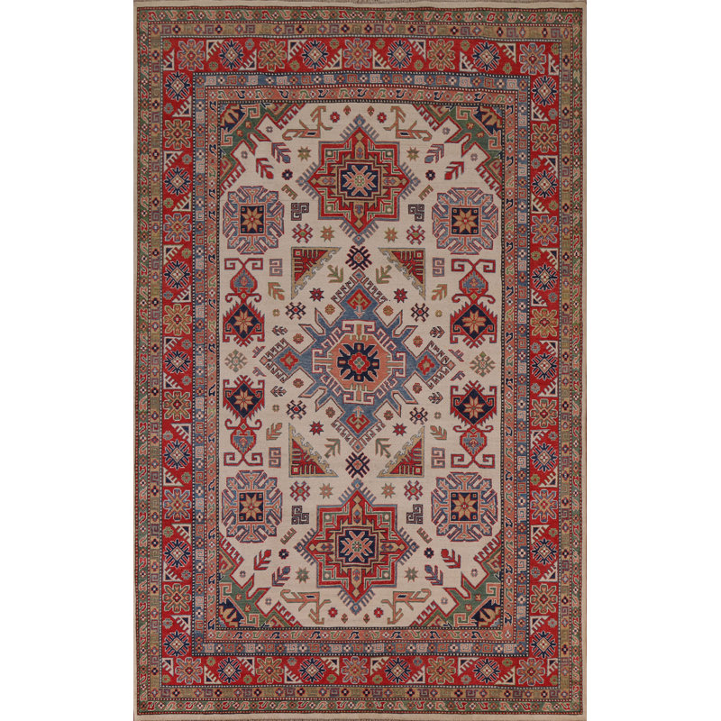 Tapis ivoire Kazak