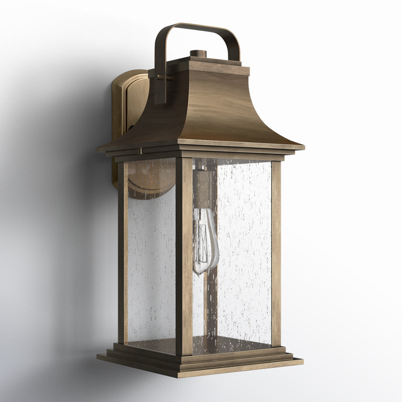 Sereia Aluminum Wall Light, Bronze, 19" H x 8.5" W x 9.5" D