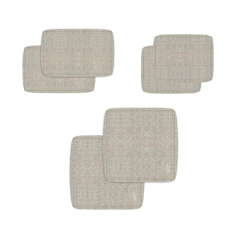 6-Piece Outdoor Seating Group Cushion Cover, Only Covers, Beige