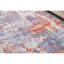 Tapis gris et rouille à motif abstrait lavable à la machine-1169951415
