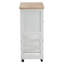 Adely Solid Wood Top Kitchen Cart