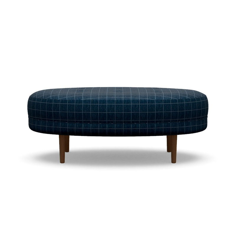 Avalon Ottoman, Walnut, Block 654234