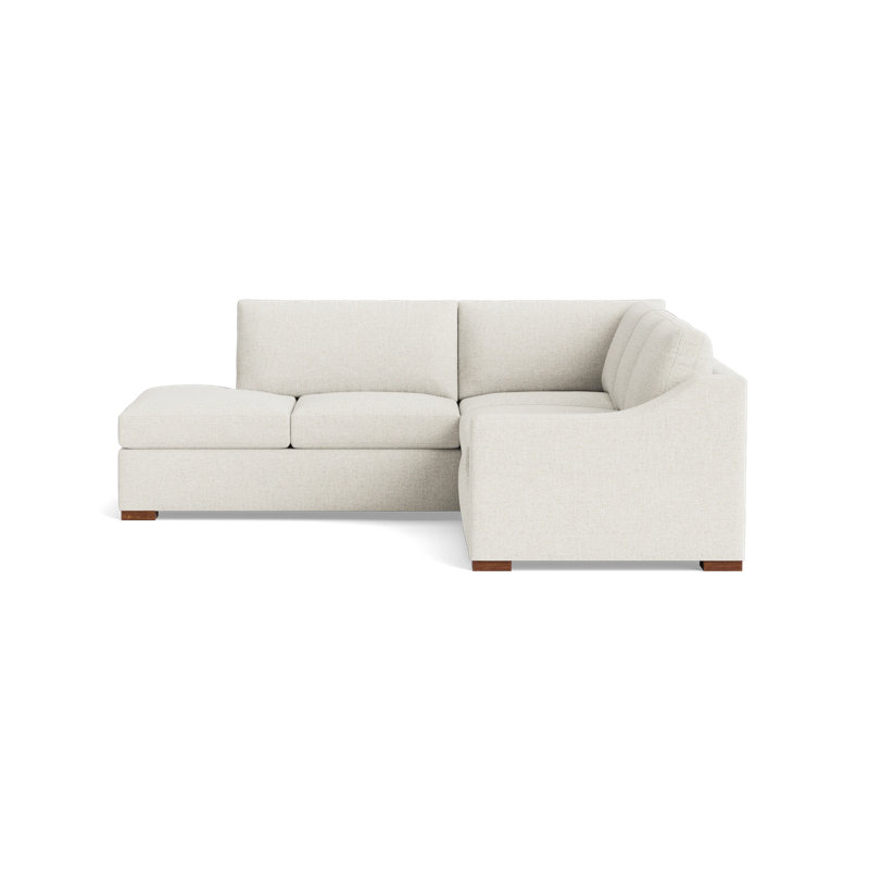 Lucca Sectional, Left Hand Facing, Performance Velvet - Denim