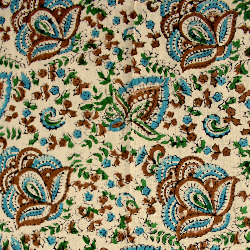Cotton Floral Tablecloth Square