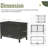 Aluminum Outdoor Food Preparation Island With Storage And Practicality Features - Bbq Grill Table For Patio Powder-Coated Robust Construction, Clean Countertop, Protective Cover, Adjustable Feet,