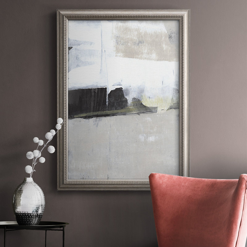 Shadow Horizon II - peinture sur toile encadrée, L 16 po x H 20 po