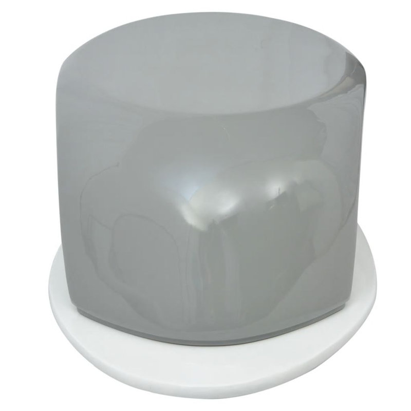 Athey Abstract Coffee Table, Grey, White