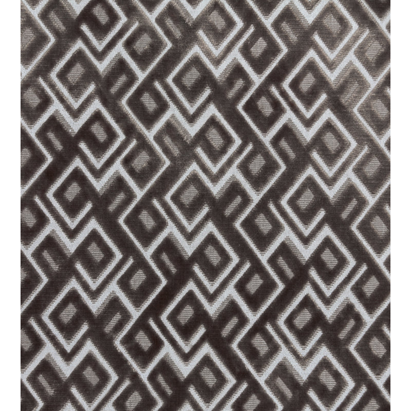 Invicta Anni Jacquard Fabric, Dark Taupe Linen