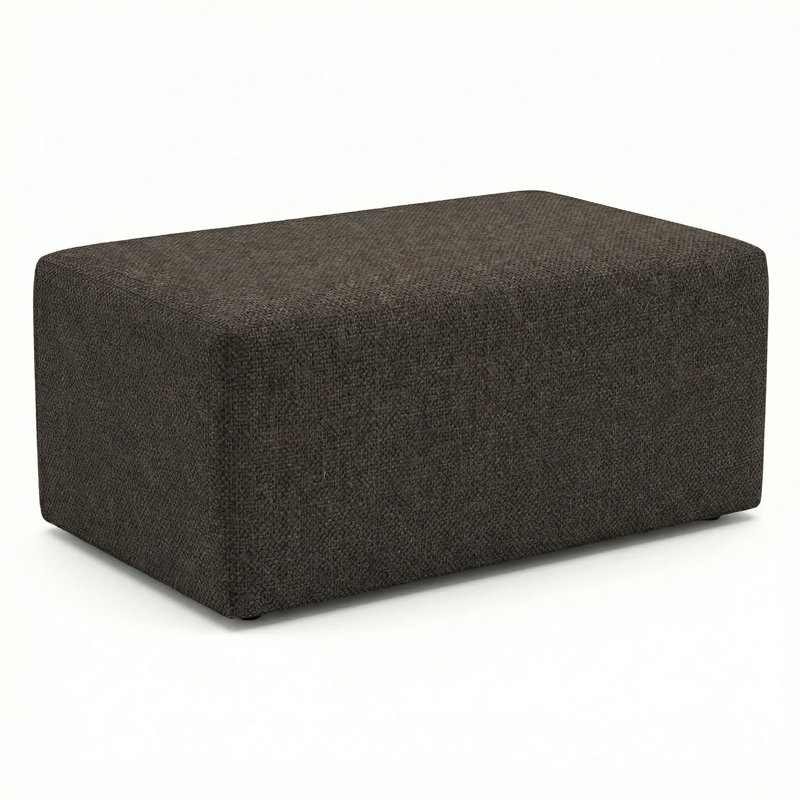 Berlin Gardens Lilly Hive 18X30x13 Rectangle Pouf, Brown