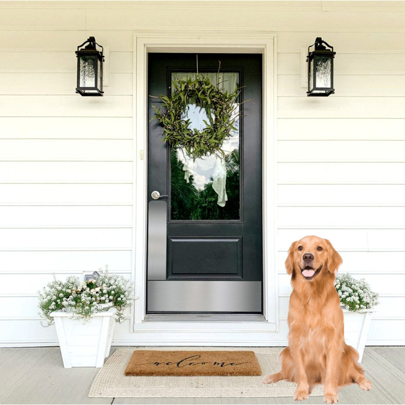 Accessoire de porte pour animaux Acropolis, H 30 po x l 4 po x P 0,04 po, Nickel satiné